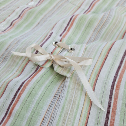 Top femme rayé vert et blanc – Image 3
