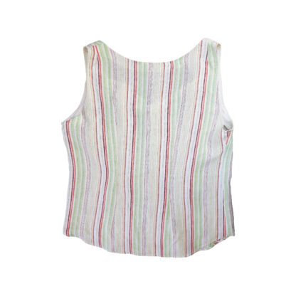 Top femme rayé vert et blanc – Image 2