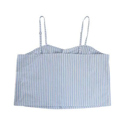 Ensemble chemise femme rayé bleu et blanc – Image 4