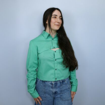 Ensemble chemise femme vert