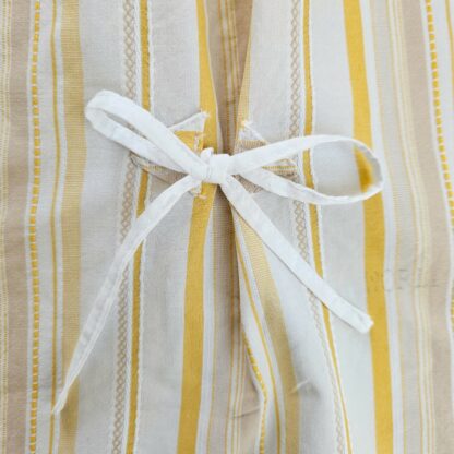 Crop top femme rayé jaune et blanc – Image 4