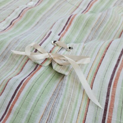 Top femme rayé vert et blanc – Image 3